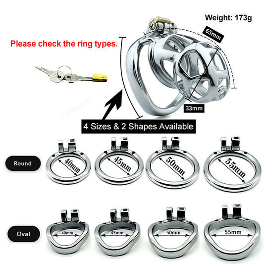 Stainless Steel Male Chastity Cage