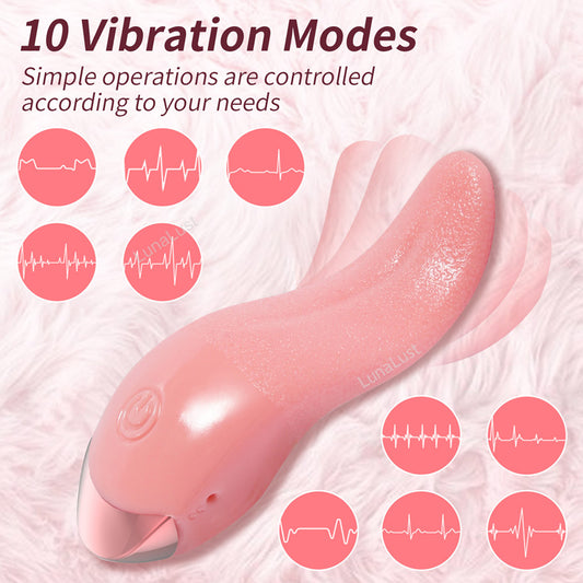 Tongue Licking Vibrator – 10-Mode G-Spot Stimulator