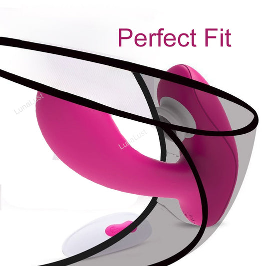 Women's Wearable Remote Control Suction & Vibrator