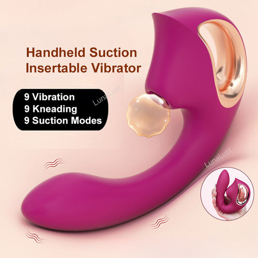 Handheld Suction Insertable Vibrator