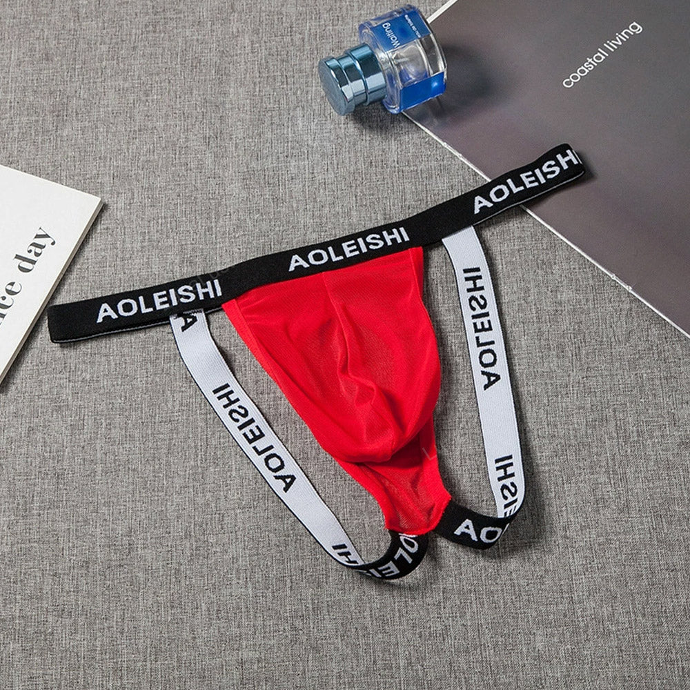 Men's Open Pouch Mesh G-String Jockstrap