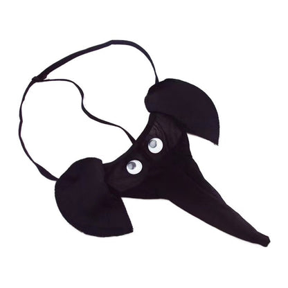Men's Elephant Nose Novelty G-String | Googly Eyes Pouch Thong