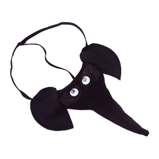 Men's Elephant Nose Novelty G-String | Googly Eyes Pouch Thong