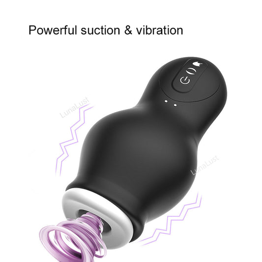 Male Masturbator, Glans Massager – 7 Vibration & 7 Suction Modes