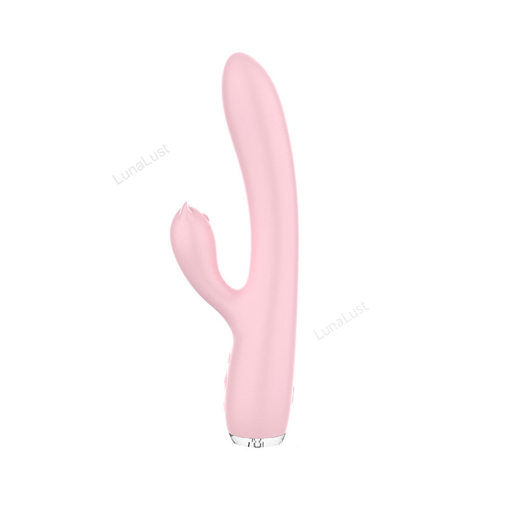 Dual Rabbit Vibrator with Heating & Thrusting