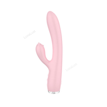 Dual Rabbit Vibrator with Heating & Thrusting
