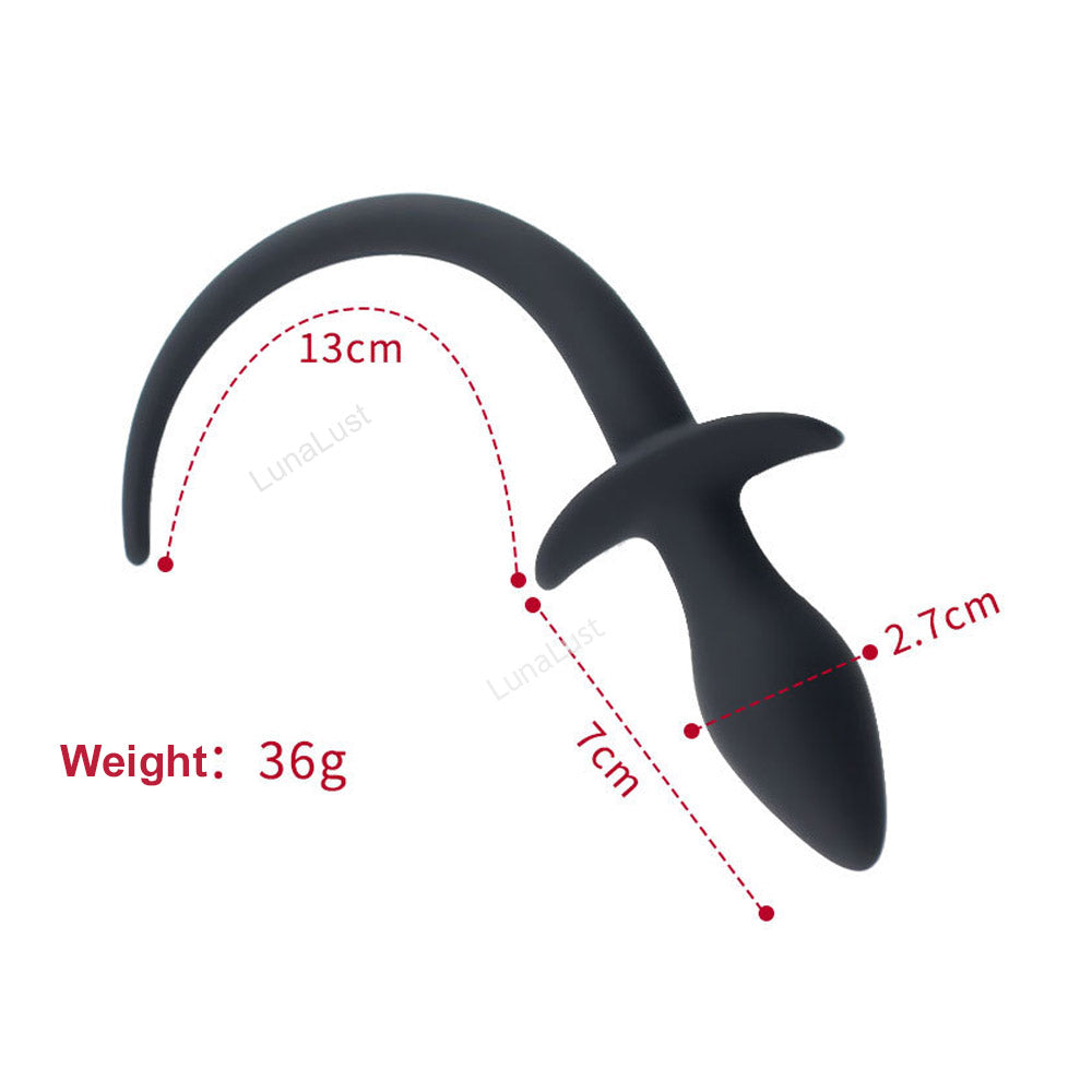 Puppy Tail Anal Plug – Silicone Pet Play Butt Plug