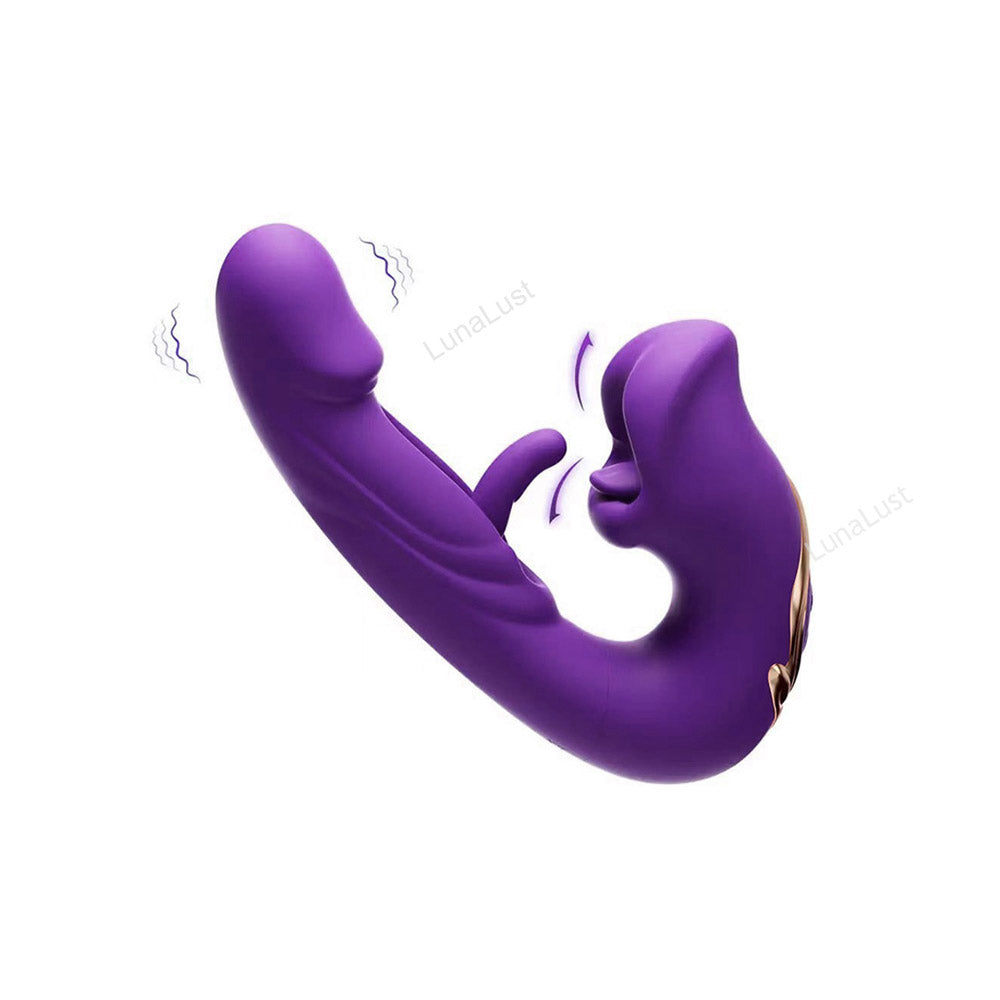 3-in-1 Vibrator – HF Flapping, G-Spot & Clitoral Stimulation
