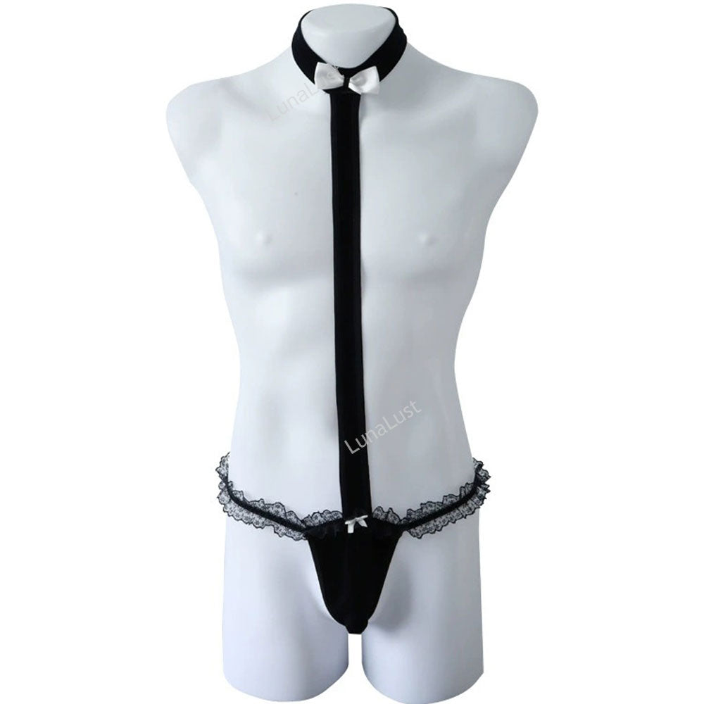 Men's sexy Lace Bodysuit Lingerie