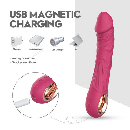 Realistic Dildo Vibrator – G-Spot Stimulator, IPX7 Waterproof