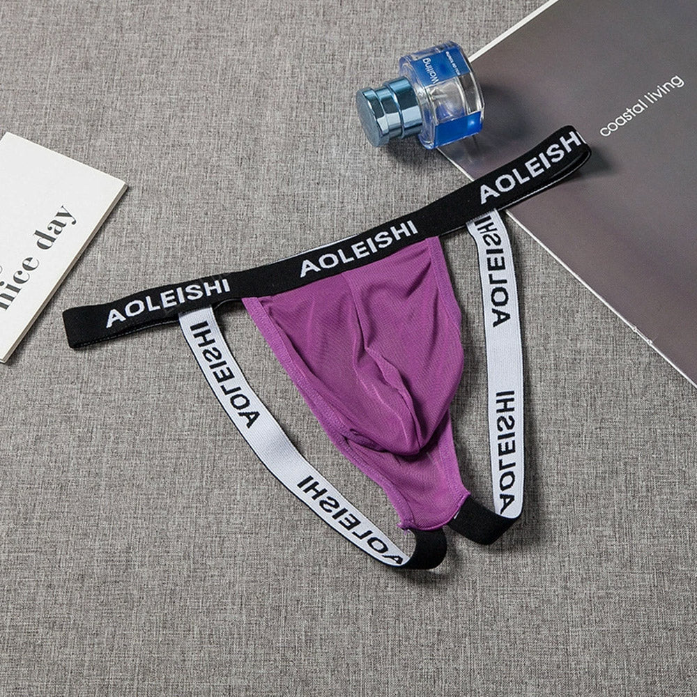 Men's Open Pouch Mesh G-String Jockstrap