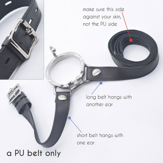 Chastity Lock Accessory – Adjustable PU Leather Waist Belt