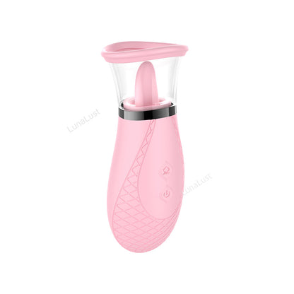 Nipple Suction & Tongue Licking Clitoral Vibrator
