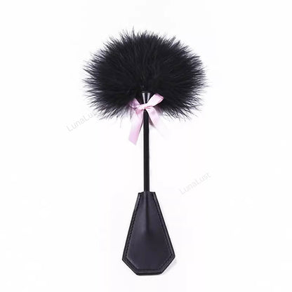 Feather Pom Tickler Paddle