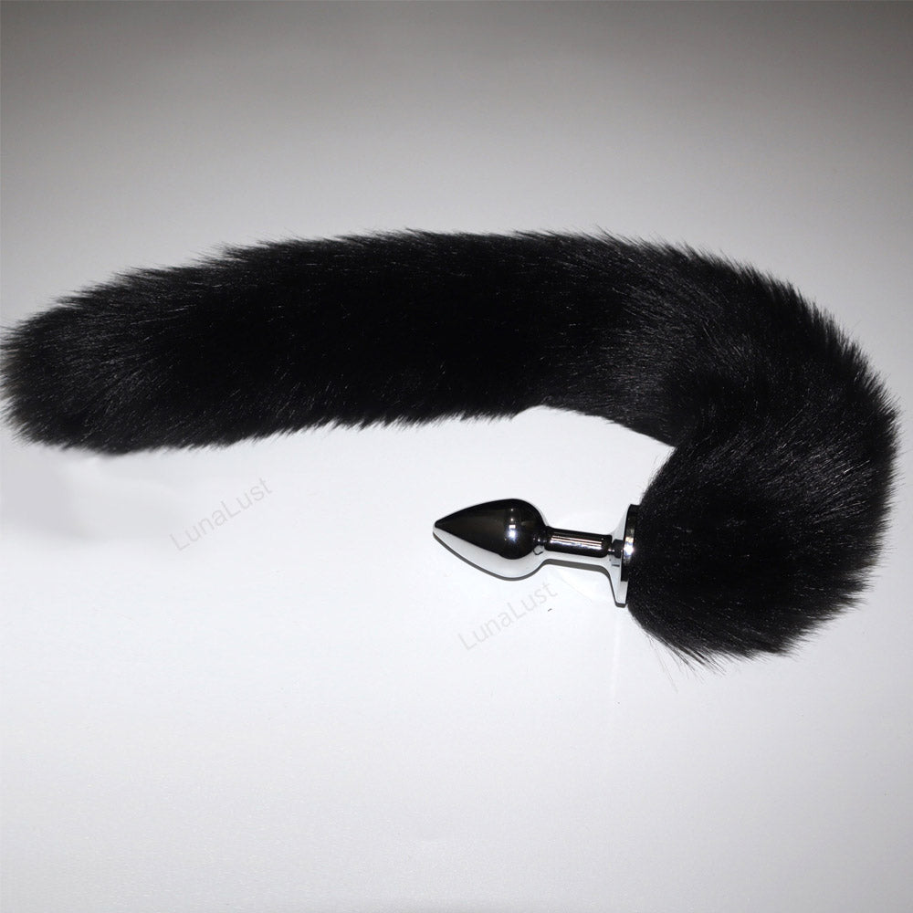 Fox Tail Plug | Metal Butt Plug with Fluffy Tail