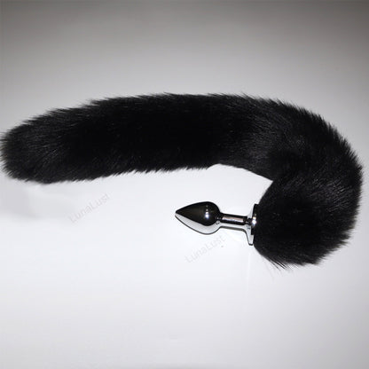 Fox Tail Plug | Metal Butt Plug with Fluffy Tail