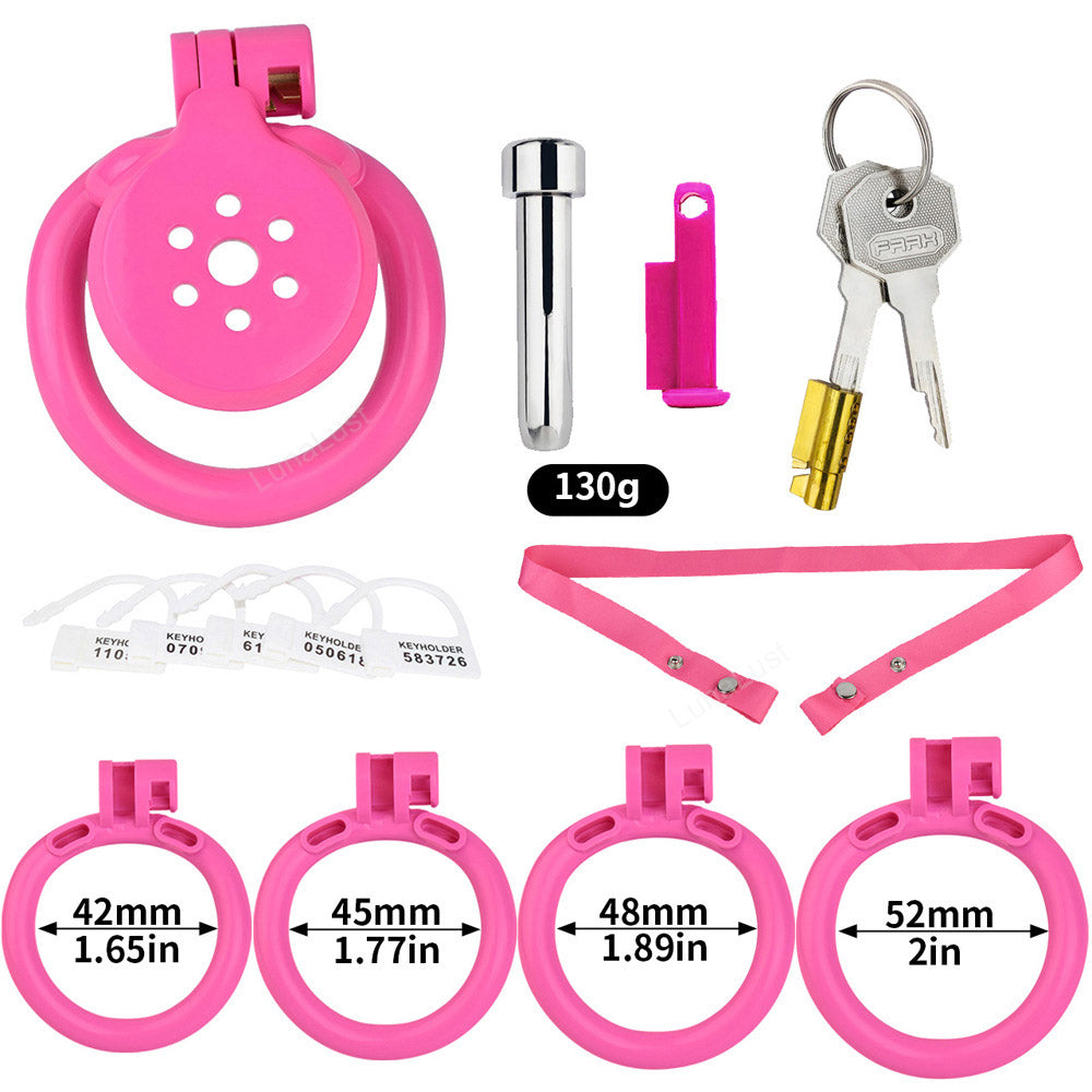 Pink Chastity Cage