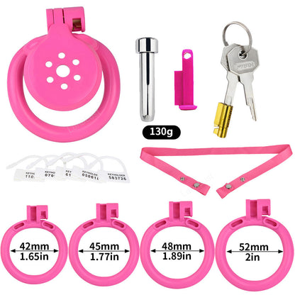 Pink Chastity Cage