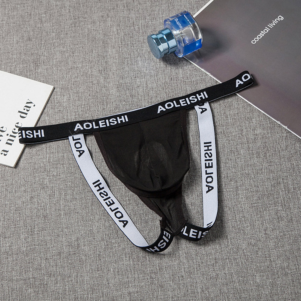 Men's Open Pouch Mesh G-String Jockstrap