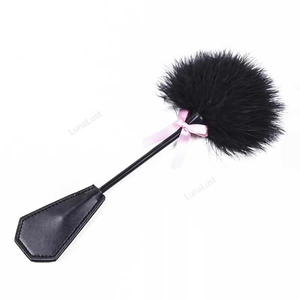 Feather Pom Tickler Paddle