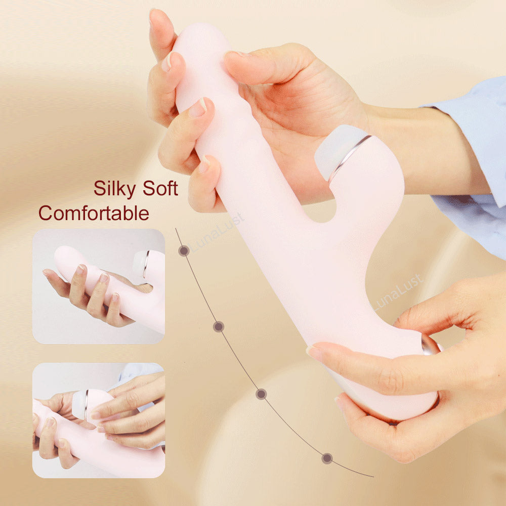 5-in-1 Thrusting Vibrator – G-Spot Vibe with Sucking, Licking & Tapping