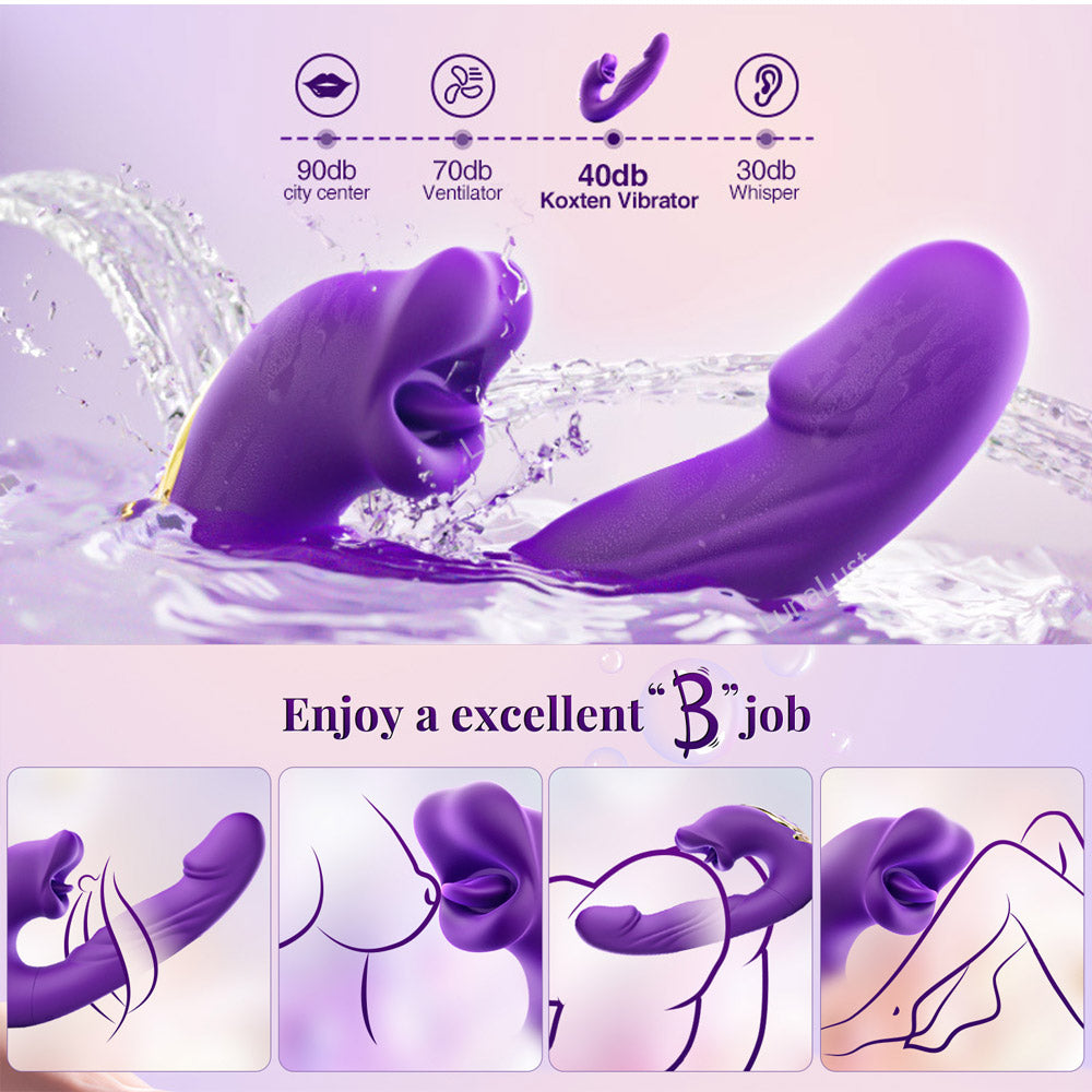 3-in-1 Vibrator – HF Flapping, G-Spot & Clitoral Stimulation