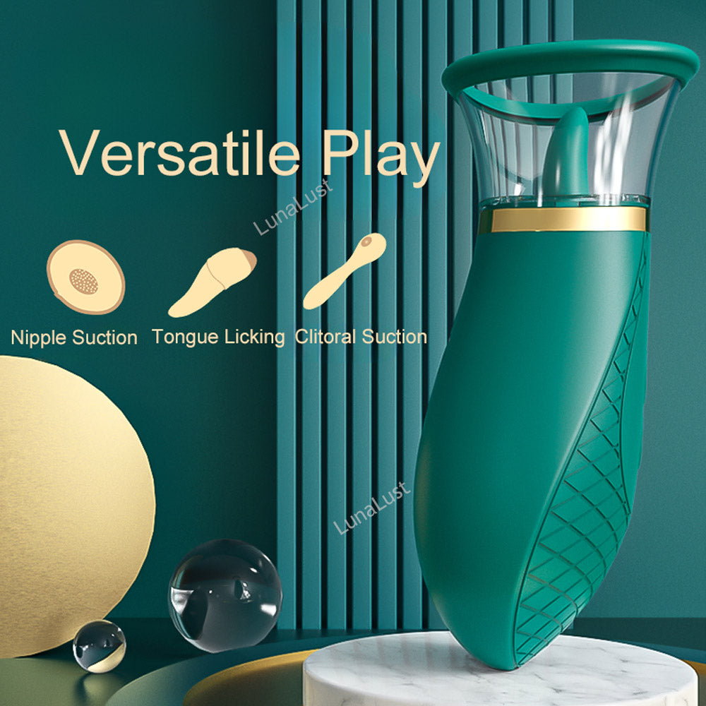 Nipple Suction & Tongue Licking Clitoral Vibrator