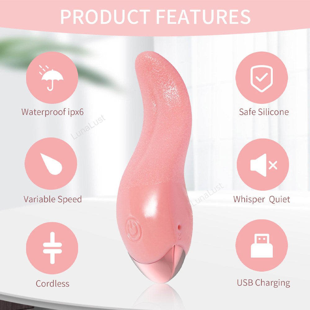 Tongue Licking Vibrator – 10-Mode G-Spot Stimulator
