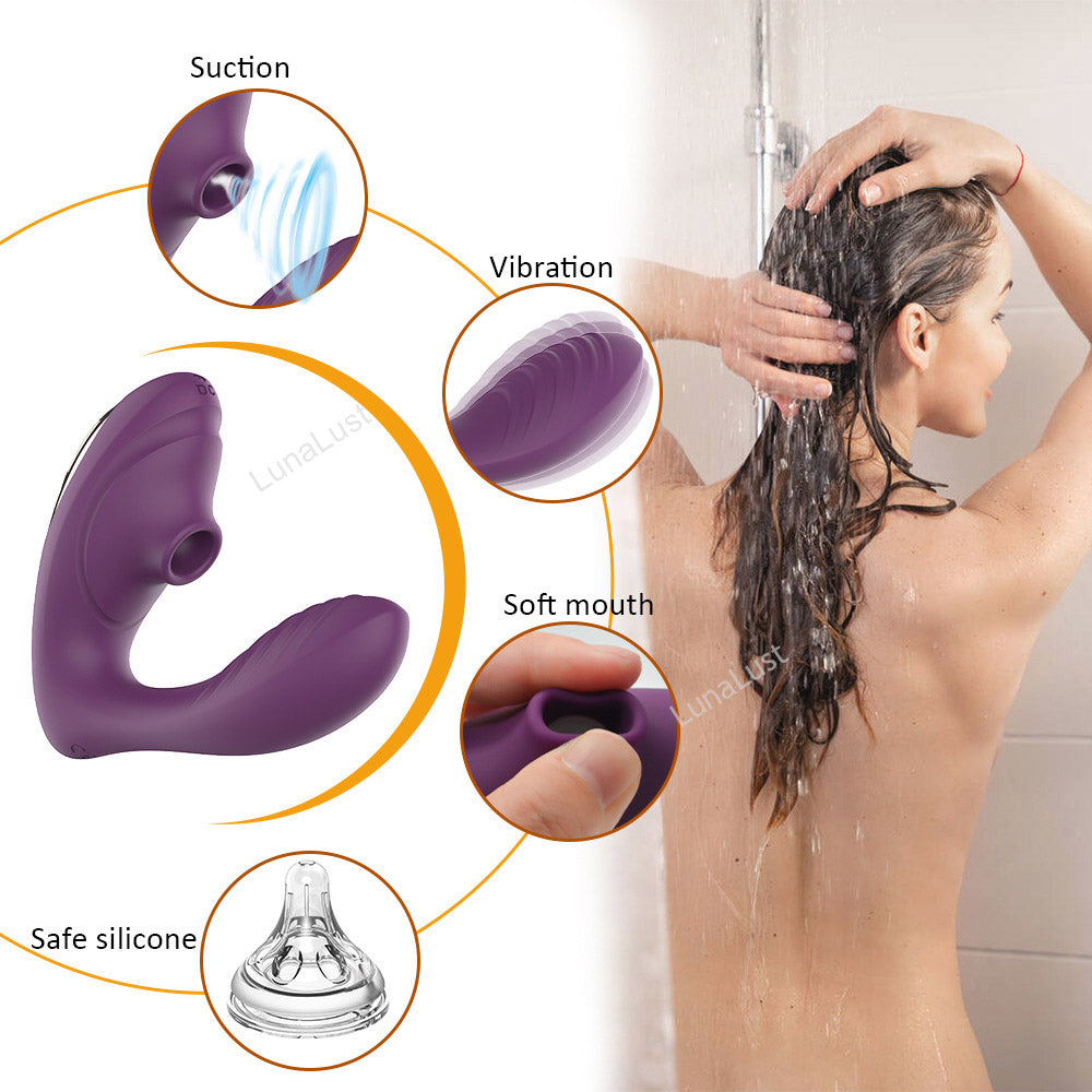 Dual Stimulation G-Spot Vibrator & Clitoral Suction