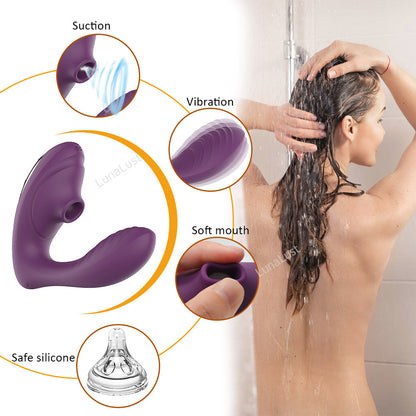 Dual Stimulation G-Spot Vibrator & Clitoral Suction