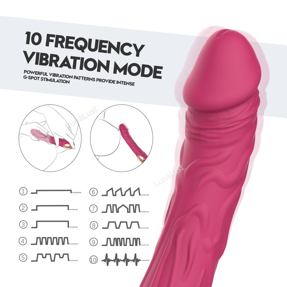 Realistic Dildo Vibrator – G-Spot Stimulator, IPX7 Waterproof