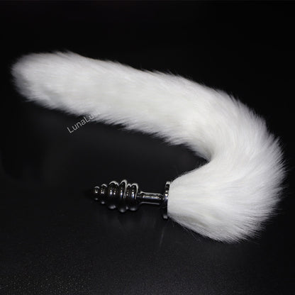 Fox Tail Plug | Metal Butt Plug with Fluffy Tail