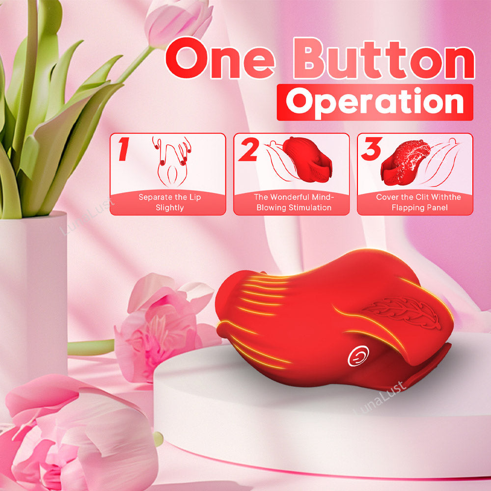 Rose Fingertip Vibrator – 10-Mode Clitoral Stimulator
