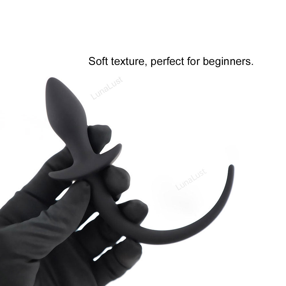 Puppy Tail Anal Plug – Silicone Pet Play Butt Plug