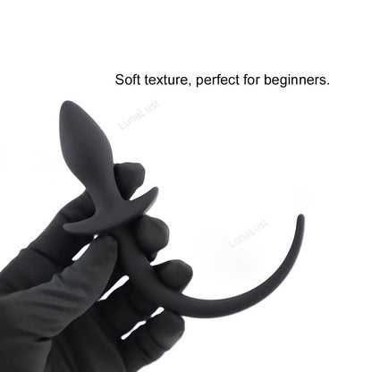 Puppy Tail Anal Plug – Silicone Pet Play Butt Plug