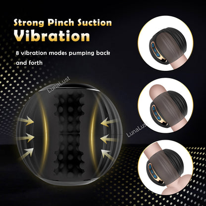 Automatic Telescopic Rotating Male Masturbator Cup