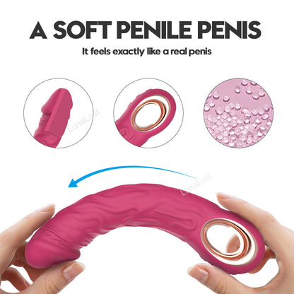 Realistic Dildo Vibrator – G-Spot Stimulator, IPX7 Waterproof