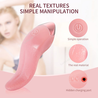 Tongue Licking Vibrator – 10-Mode G-Spot Stimulator