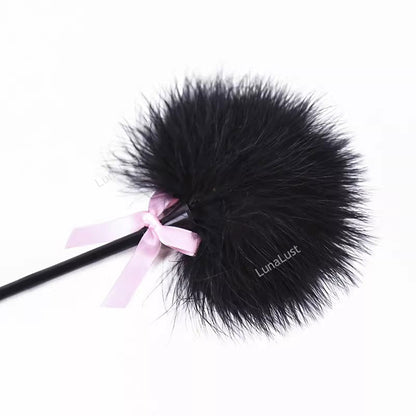 Feather Pom Tickler Paddle