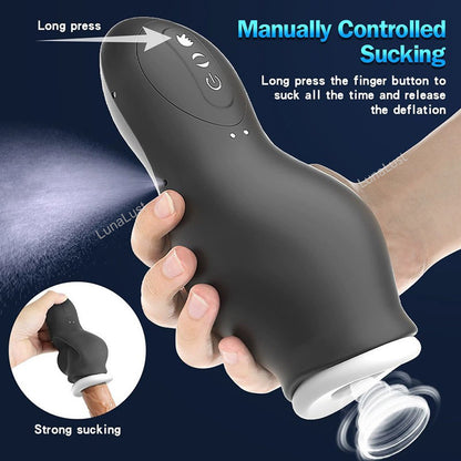 Male Masturbator, Glans Massager – 7 Vibration & 7 Suction Modes