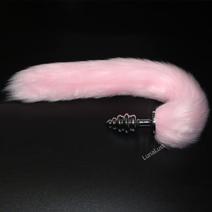 Fox Tail Plug | Metal Butt Plug with Fluffy Tail