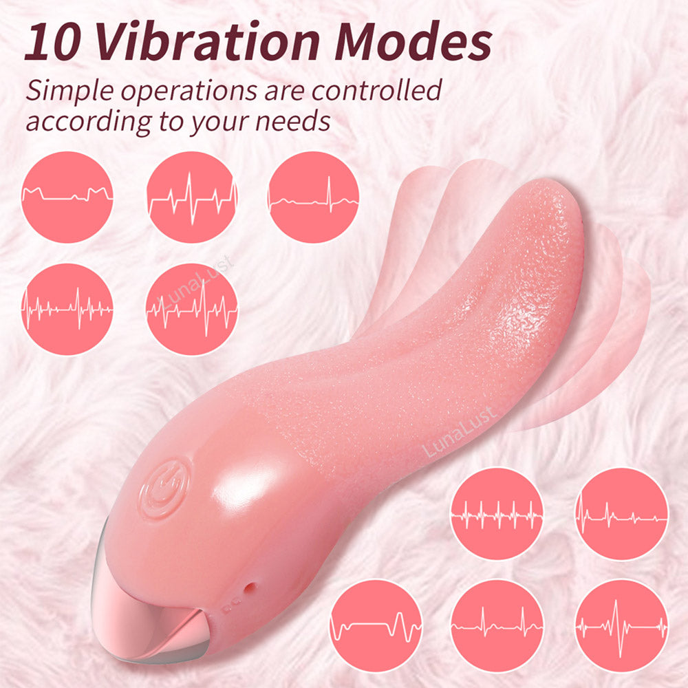 Tongue Licking Vibrator – 10-Mode G-Spot Stimulator