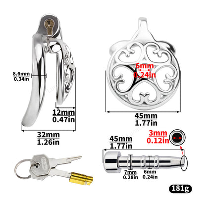 Flat Chastity Cage