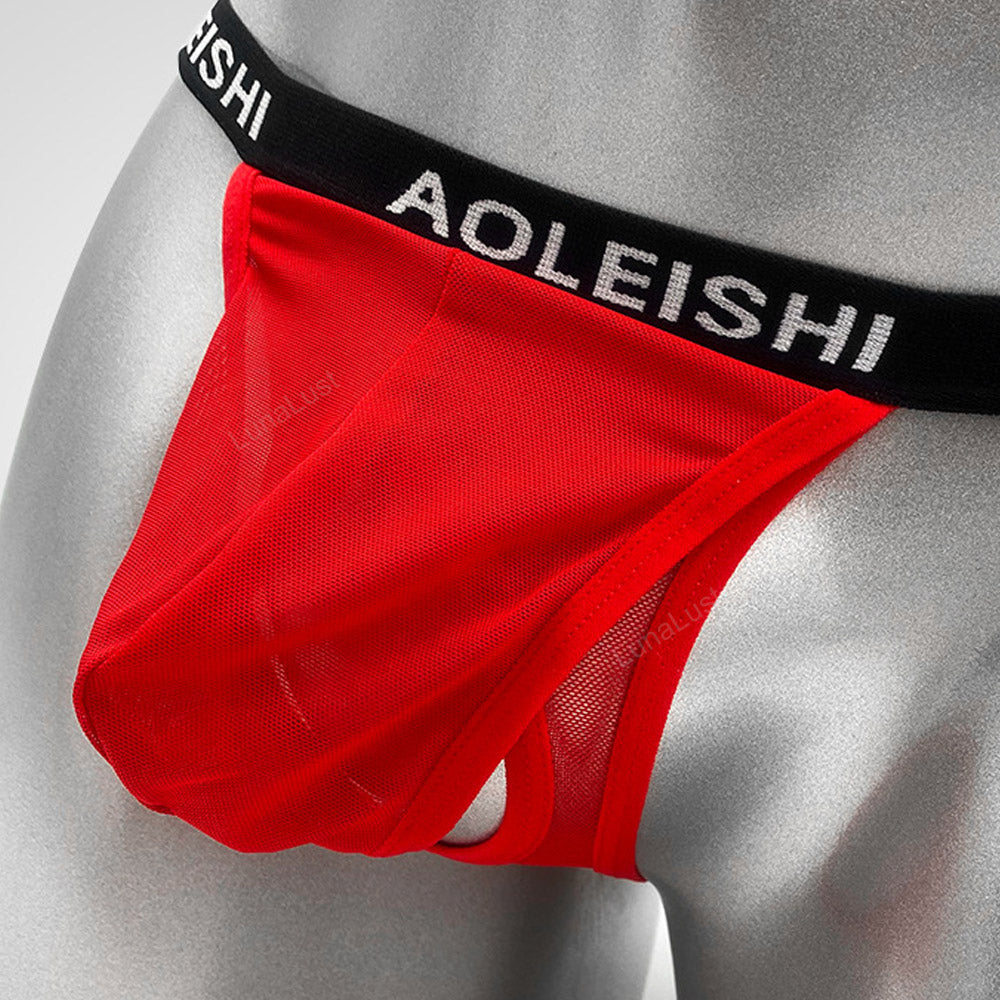 Men's Open Pouch Mesh G-String Jockstrap