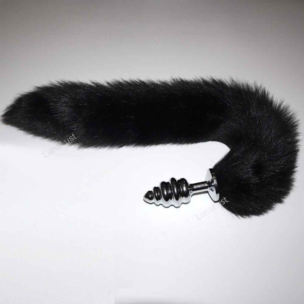 Fox Tail Plug | Metal Butt Plug with Fluffy Tail