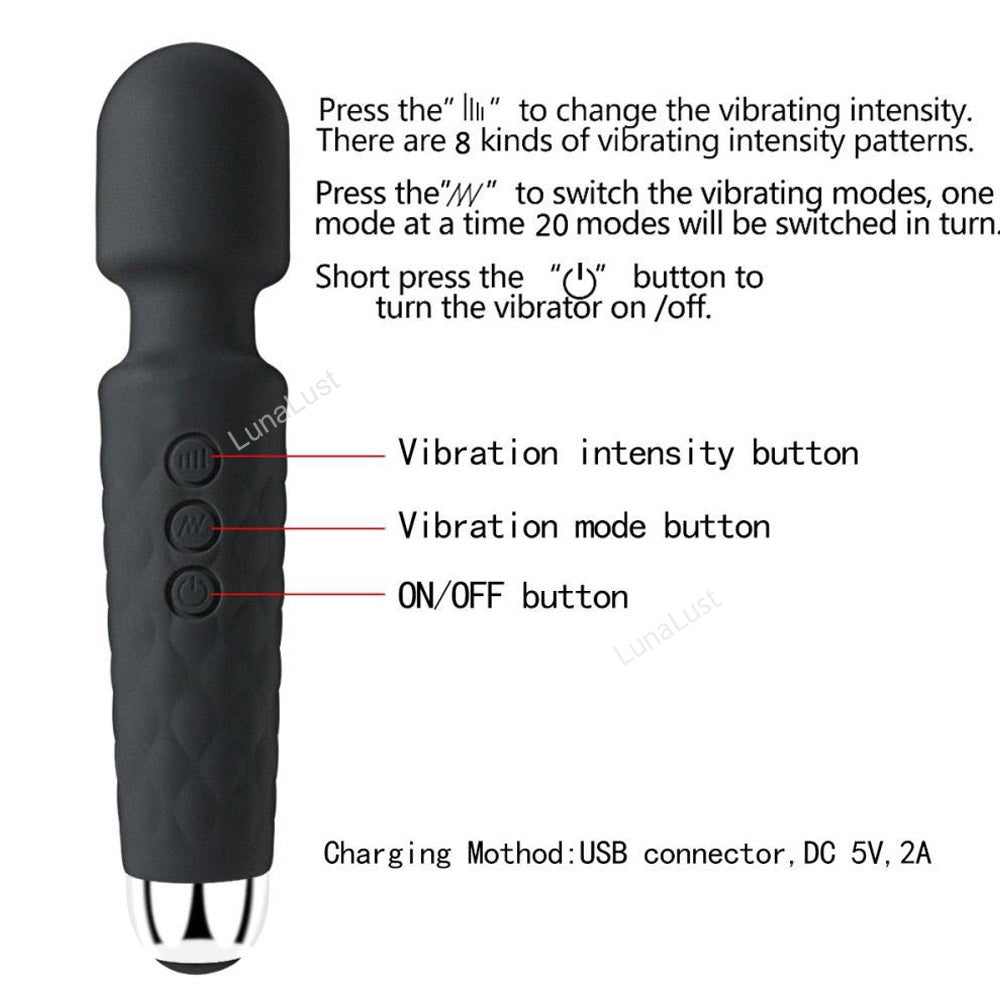 Personal Wand Massager Vibrator
