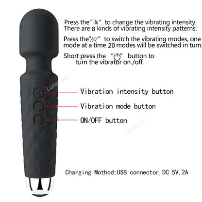 Personal Wand Massager Vibrator