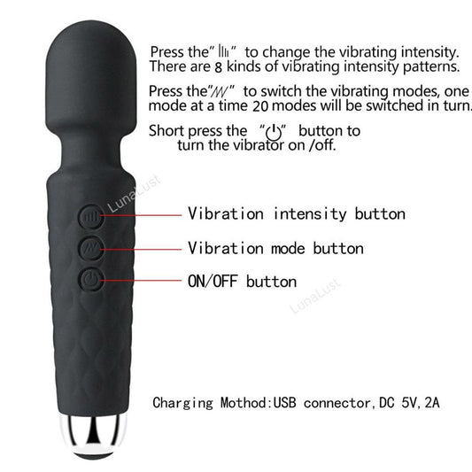 Personal Wand Massager Vibrator