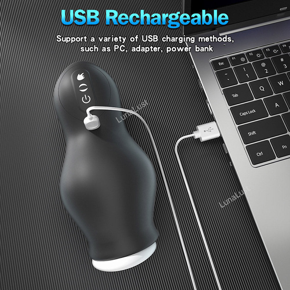 Male Masturbator, Glans Massager – 7 Vibration & 7 Suction Modes