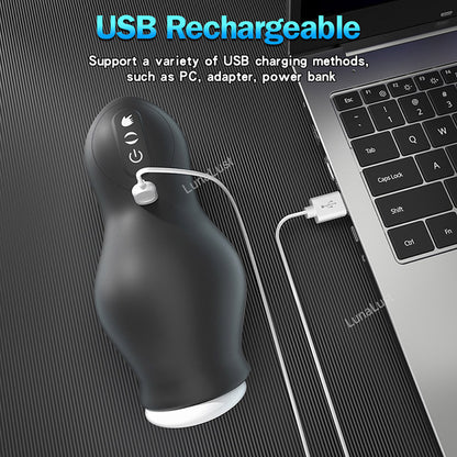 Male Masturbator, Glans Massager – 7 Vibration & 7 Suction Modes